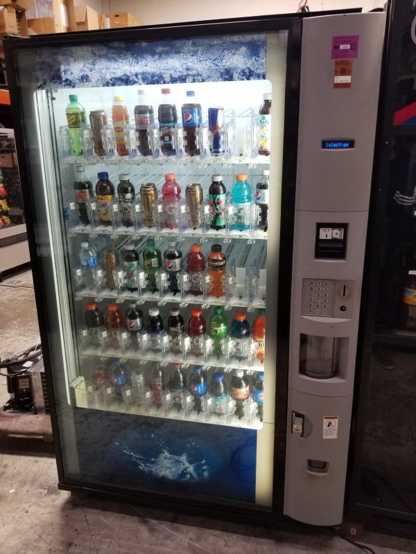 Dixie Narco 5800 refurbished robotic arm bottle drop