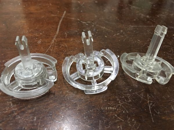 3 RETAINER CLIPS TO CONNECT MOTOR TO SPIRAL